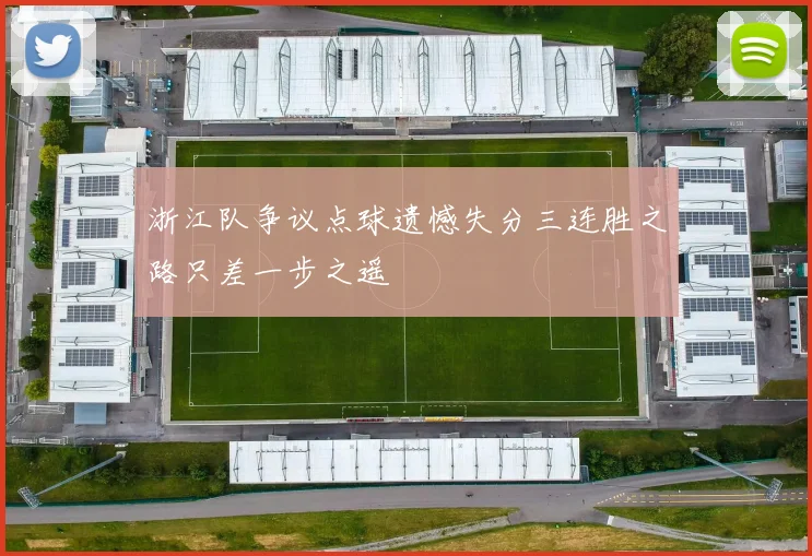 浙江队争议点球遗憾失分三连胜之路只差一步之遥